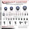 Service Caster 4'' Blue Polyurethane Swivel 7/16'' Stem Caster Set with Total Lock Brake, 4PK SCC-GRTTL20S414-PPUB-BLUE-716138-4 - alternate 4